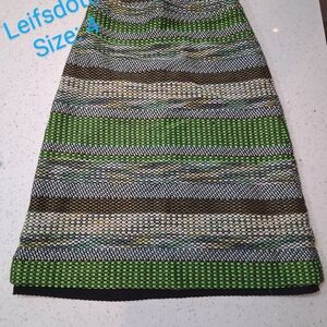 Leifsdottir Green and Black Women's Skirt